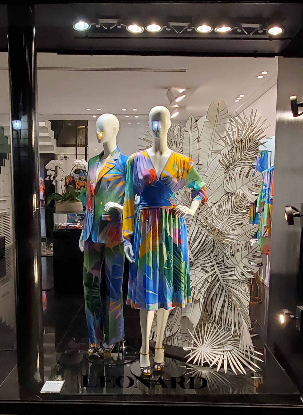 Robe longue en soie Leonard Paris